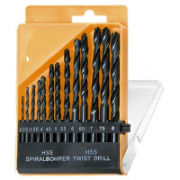 Набор сверл по металлу, 2-8 мм, (через 0.5 мм) HSS 13 шт, цилиндрический хвостовик Sparta