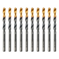 Сверло по металлу, 6 мм, HSS-Tin, Golden Tip, 10 шт. Denzel