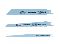 Пилка сабельная по дереву S300W(1 шт.) WORTEX+Пилка по дереву с гвоздями+Пилка по металлу в ПОДАРОК!