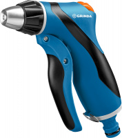 GRINDA F-R, курок спереди, двухкомпонентный, плавная регулировка напора, поливочный пистолет, PROLine (429121)