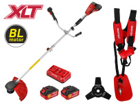 Триммер аккум. WORTEX TB 3036 AT XLT SET БЕСЩЁТ.ДВИГ., 18В+18В, шир.скаш.380/255 мм леска/нож