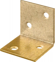 ЗУБР УМШ-2.0 25х25х25 х 2 мм, желтый цинк, широкий мебельный уголок (31033-25)