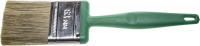ЗУБР ЛАЗУРЬ, 63 мм, светлая натуральная щетина, пластмассовая ручка, все виды ЛКМ, плоская кисть (4-01070-063)