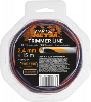 Леска ф 2.4 мм х 15 м витой круг сеч. TRIPLE PRO STARTUL METSA