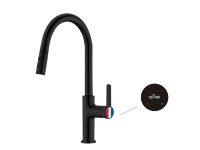 Смеситель для кухни (Lt) D35, серия Lotus черный, a-five