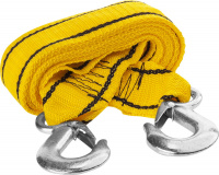 STAYER 2 крюка, 4 м, 5т, сумка, Буксировочный трос (61207-5.0)