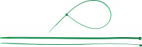 ЗУБР КС-З1, 4.8 x 400 мм, нейлон РА66, 100 шт, зеленые, кабельные стяжки, Профессионал (309060-48-400)