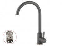 Смеситель для кухни (SUS 304) D35, серия ZAR серый AV Engineering