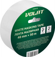 Лента малярная 48ммх50м белая ВОЛАТ