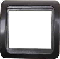 СВЕТОЗАР Гамма, цвет темно-серый металлик, одинарная, накладная панель (SV-54145-DM)