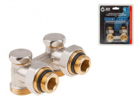 Клапан угловой вентильный 3/4" нар. для радиатора (мультифлекс), AV Engineering (инд. упак.)