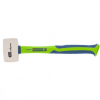 Киянка резиновая, 450 г, белая резина, фибергласовая рукоятка Сибртех