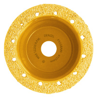 Чашка твердосплавная зачистная,125 мм, Наклонная, мелкое зерно #32// Denzel