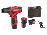Аккум. дрель-шуруповерт WORTEX BD 1215-1 Li в чем. 12.0 В, 2 акк., 1.5 А/ч Li-Ion, 2 скор., 25 Нм