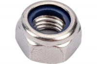 Гайка М6 со стопорным кольцом, нерж.сталь (А2), DIN 985 (10 шт в зип-локе) STARFIX