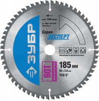 ЗУБР Мультирез, 185 x 20 мм, 60Т, пильный диск по алюминию, Профессионал (36907-185-20-60)