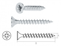 Шуруп универсальный 4.0х70 мм белый цинк (25 шт в зип-локе) STARFIX