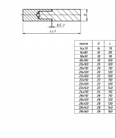 Петля гаражная с шаром 25х140 б/п STARFIX