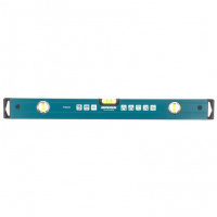 Уровень алюминиевый, 600 мм, фрезеровка, 3 глазка, Prazision Gross