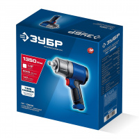 ЗУБР ПГ-1350К, 1/2″, 1350 Н·м, ударный пневматический гайковерт, Профессионал (64235)