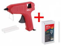 Пистолет клеевой WORTEX GG 1140-2 в блистере + 2 клеевых стержня+АКЦИЯ