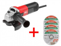 Одноручная углошлифмашина WORTEX AG 1207-3 в кор. + АКЦИЯ!