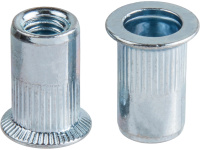 Заклепка резьбовая М4 потай бортик, цинк (50 шт в зип-локе) STARFIX