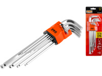 Набор ключей шестигр. 1,5-10мм 9шт экстрадлинн. с шар. PRO STARTUL (PRO-89609)