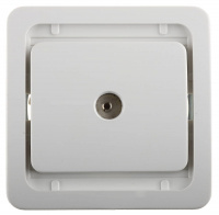 СВЕТОЗАР Гамма, телевизионная, одинарная, цвет белый, электрическая розетка (SV-54115-W)