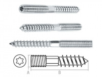 Шуруп-шпилька М8х60 мм (100 шт в карт.уп.) STARFIX