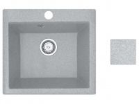 Мойка кухонная из искусственного камня SOLO серый 500х460 мм, AV Engineering