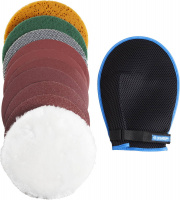 ЗУБР 11 предм., 180 мм, набор для полировально-шлифовальных работ (3592-180-H11)