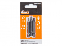 Насадка шестигранник 4мм 1/4" 50мм  3шт GEPARD (GP3400-50)