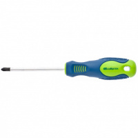 Отвертка, PH2 х 100 мм, CrV, двухкомпонентная рукоятка Сибртех