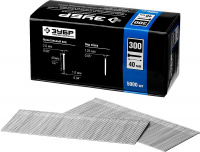 ЗУБР тип 18GA (47/300/F) 40 мм, 5000 шт, гвозди для нейлера, Профессионал (31830-40)