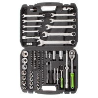 Набор инструмента, 1/2", 1/4", пластиковый кейс, 83 предмета Сибртех