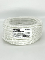 Шнур полиамидный 6 мм белый моток 10 м STARFIX