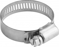 ЗУБР НХ-12П 38-59 мм, просечная лента 12.7 мм, хомут нержавеющий, 100 шт, Профессионал (37815-038-59-100)