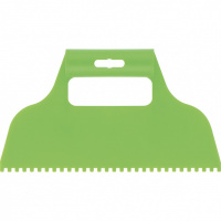 Шпатель для клея, пластмассовый, зубчатый 4 х 4 мм Сибртех