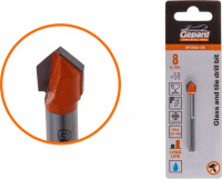 Сверло по кафелю/стеклу  8x58 мм трехгр. хвостовик GEPARD (GP2082-08)