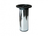 Опора мебельная круглая d50х150-170 мм, хром STARFIX