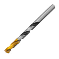 Сверло спиральное по металлу 8 x 117мм, Р6М5, Golden Tip, многогранная заточка Denzel