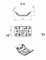 Стяжка для стола 07 1,2 мм цинк STARFIX