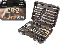 Набор головок и ключей 82пр. 1/4",1/2" PRO STARTUL DAKAR (PRO-082DK)