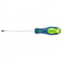 Отвертка, SL3 х 100 мм, CrV, двухкомпонентная рукоятка Сибртех