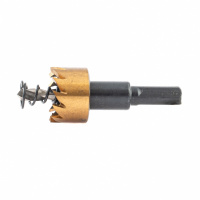 Коронка по металлу HSS, 22 мм, нитридтитановое покрытие Denzel