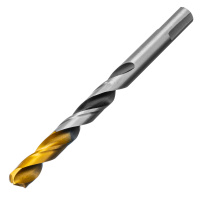 Сверло спиральное по металлу 10 x 133мм, Р6М5, Golden Tip, многогранная заточка Denzel