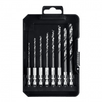 STAYER НЕХ-1/4″, 8 шт, набор сверл по металлу для винтовёртов и шуруповертов IMPACT READY (29603-H8)