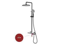 Душевая система (Lt) D35, серия Rose черный + красный, a-five