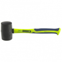 Киянка резиновая, 680 г, черная резина, фибергласовая рукоятка Сибртех